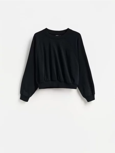 Reserved Bluză uni negru