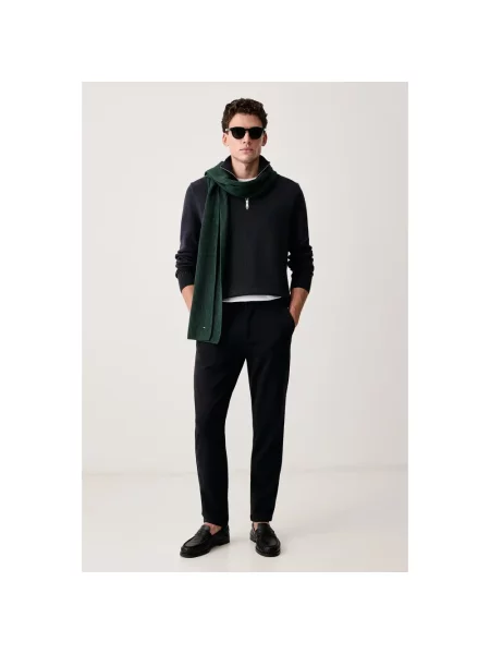 Sweter z golfem Marc O'polo niebieski