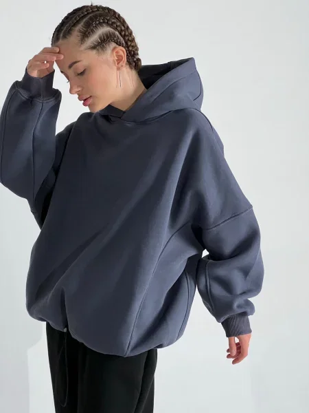 Худі IJ ij-hoodie-grafit графіт фліс