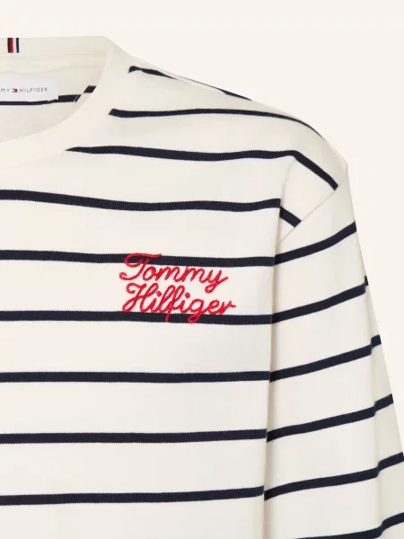 Tommy Hilfiger Koszulka Z Długim Rękawem weiss biała