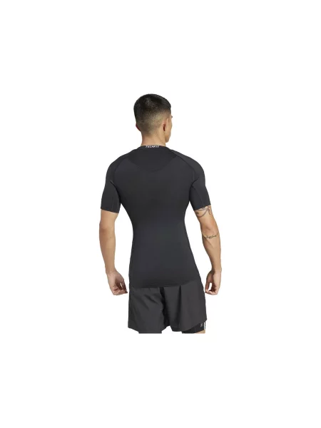 ADIDAS PERFORMANCE Tricou funcțional TECHFIT Compression Training negru