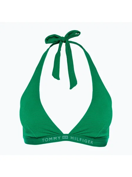 Горнище на бански костюм Tommy Hilfiger Triangle Fixed Rp olympic green зелено
