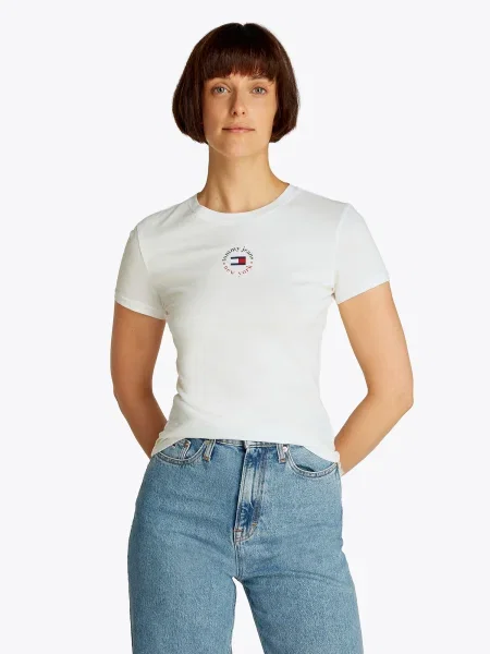 Majica Tommy Jeans bela