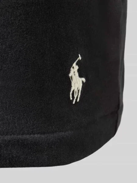 T-shirt z wyhaftowanym logo w zestawie 3 szt. Polo Ralph Lauren czarna