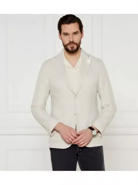 BOSS BLACK Sacou cu adaos de lână negru