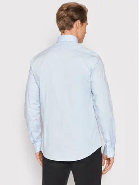 Calvin Klein Marškiniai Poplin mėlyna