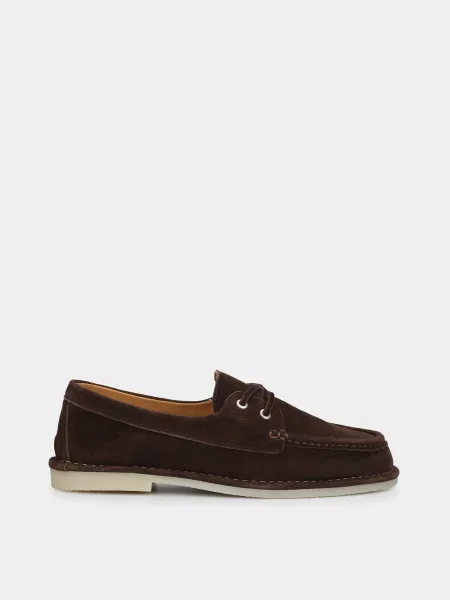 Замшевые мокасины Emmelie Delage X Intertop коричневые