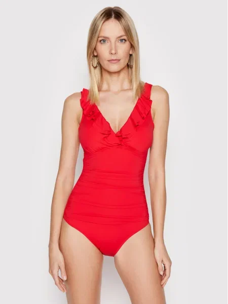 Lauren Ralph Lauren Costum de baie roșu