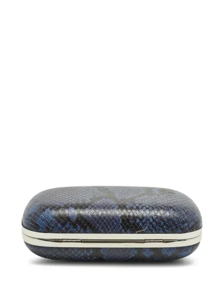 Geantă plic Michael Kors cu autograf albastru