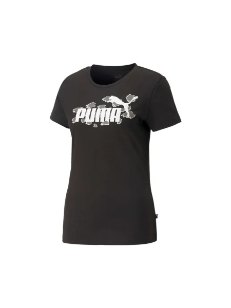 Tricou Puma cu imprimeu animal print negru