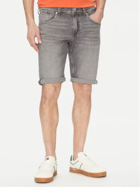 Tommy Jeans Szorty jeansowe Ronnie szary