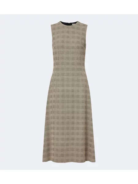 Rochie midi Emilia Wickstead în carouri negru