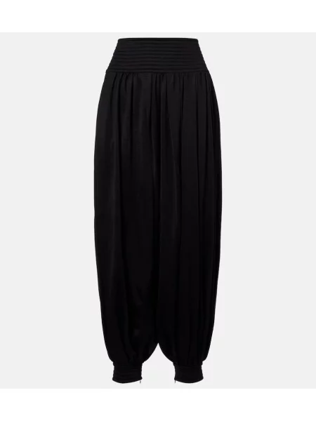 Spodnie Alaïa wełniane czarne