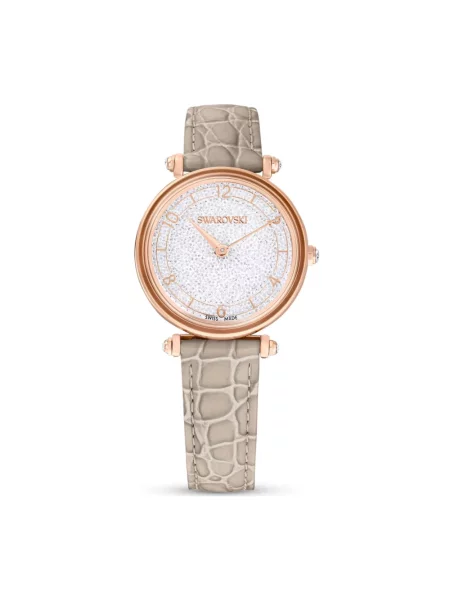 Zegarek Swarovski skórzany beżowy