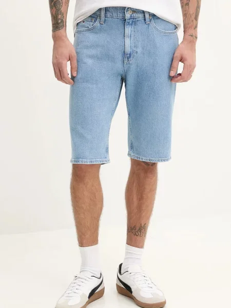 Džínové šortky Tommy Jeans modrá