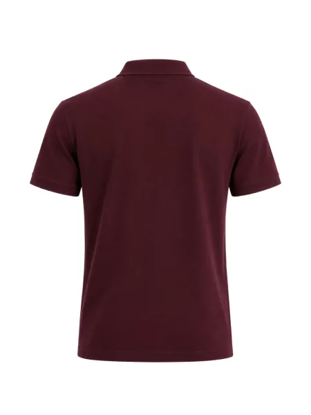 Tricou polo Lacoste cu autograf maro