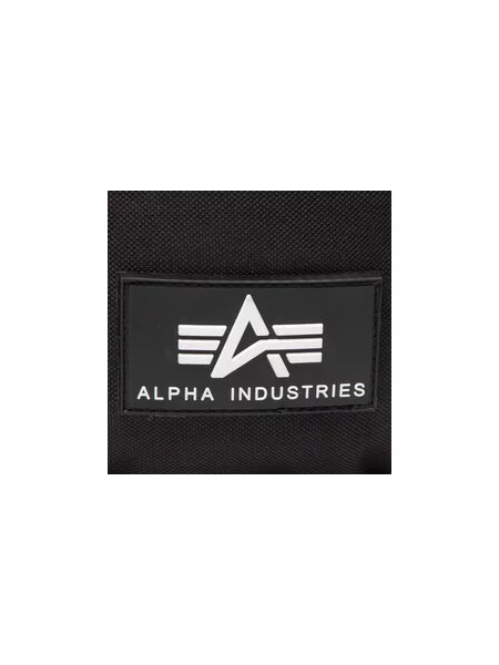 Ledvinka Alpha Industries Rubber Print Waistbag black camo černá