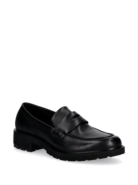 Pantofi loafer Ecco cu bretele negru