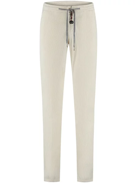 Samt hlače Marco Pescarolo bijela