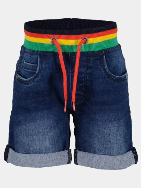 Blue Seven Szorty jeansowe X Granatowy niebieskie