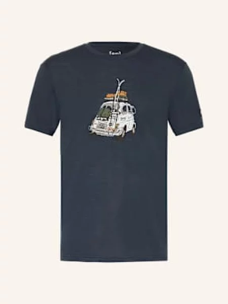 Tričko super.natural Carski Tee blueberry/various šedé