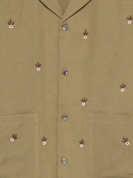 Cămașă Baziszt cu broderie verde