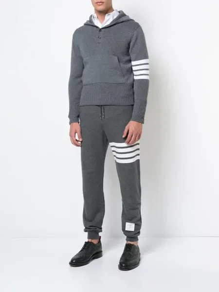 Kalhoty Thom Browne jersey šedé