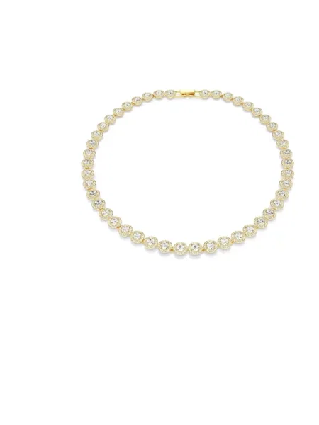 Naszyjnik Swarovski elegancki żółty