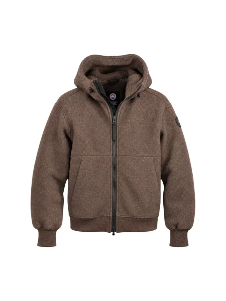 Kurtka bomber Canada Goose wełniany brązowy