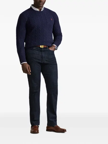Șosete Polo Ralph Lauren cu broderie în carouri de flanelă verde