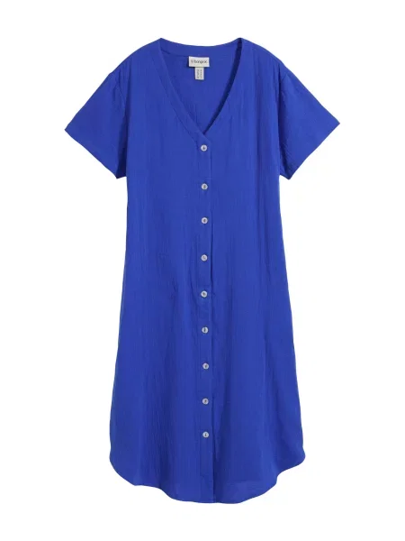 Bonprix Rochie tip bluză albastru
