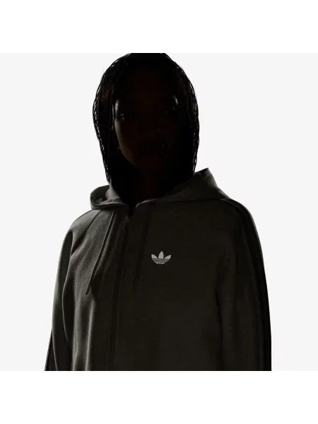 Orezané mikina Adidas Originals sivá
