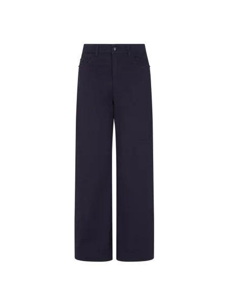 Spodnie Emporio Armani niebieskie