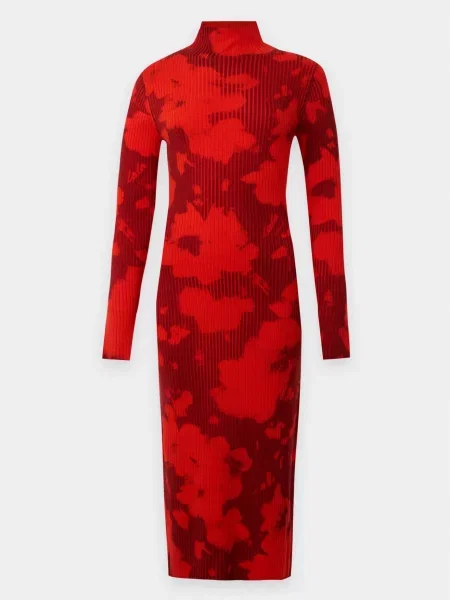 Lala Berlin Rochie tricotat Lala / roşu închis roșu
