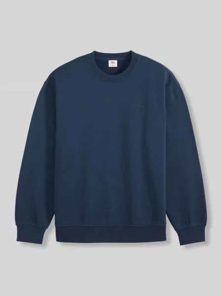 Bluza o kroju relaxed fit z mieszanki bawełny model NAVAL' Levi's granatowa