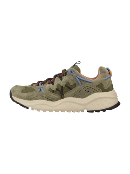 Pantofi Flower Mountain cu model floral verde