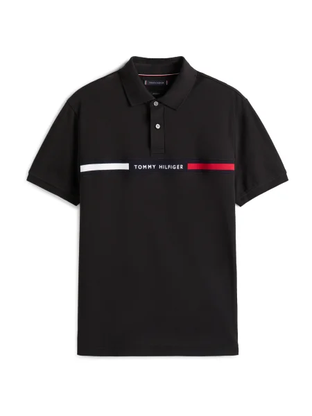 TOMMY HILFIGER Póló tengerészkék / piros / fekete fehér