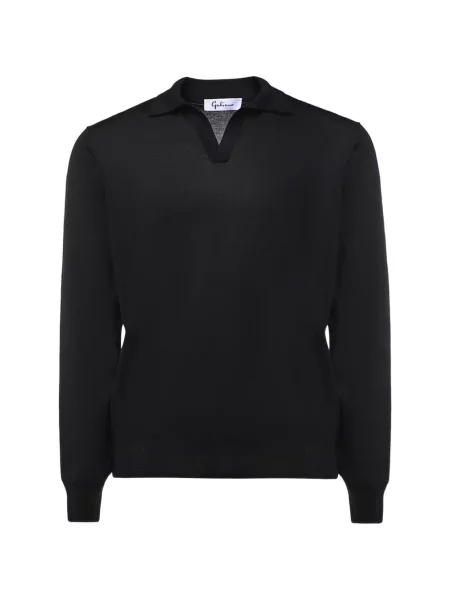 Gulerat tricou polo Galiano negru