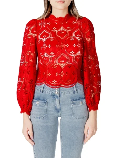 Bluză Morgan De Toi din dantelă roșu