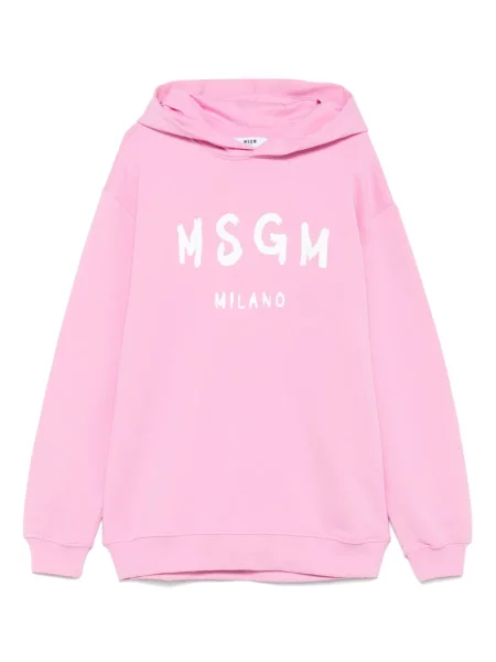 Bluza z kapturem dziecięca Msgm różowa