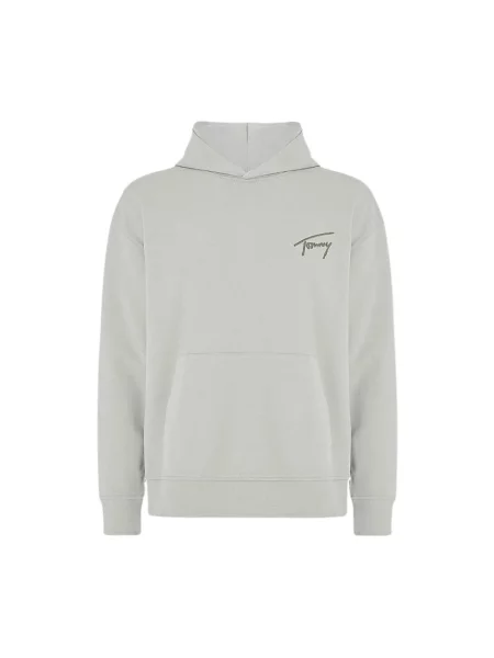 Bluza z kapturem Tommy Jeans z logo zielona