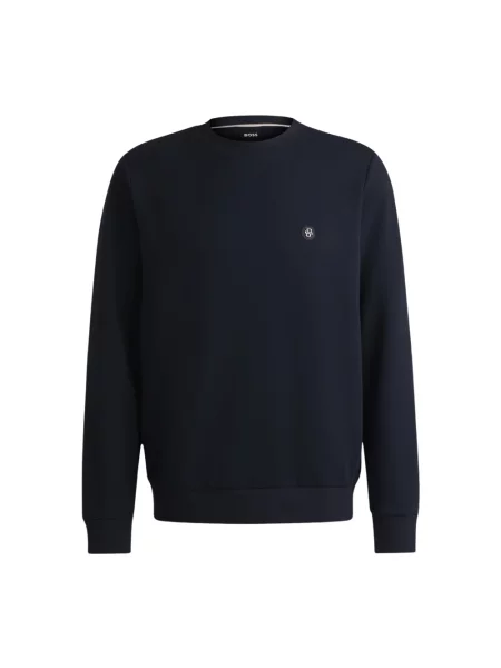 Bluza Boss polarowa z logo niebieska