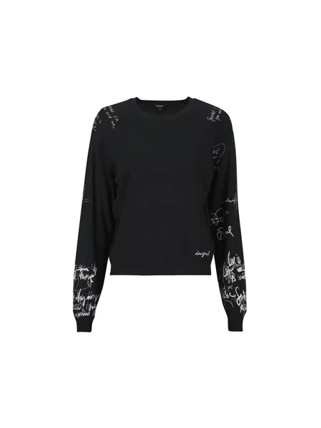 Pulover Desigual črna
