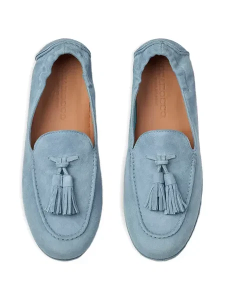 Semišové loafers Scarosso modré