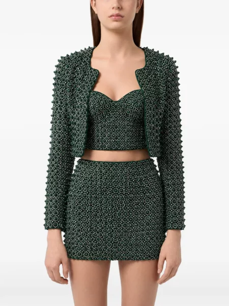 Sacou Philipp Plein cu paiete verde