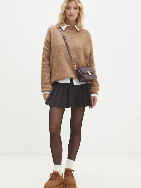 Замшевые сапоги Answear.lab коричневые