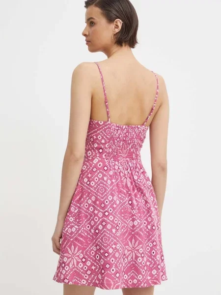 Джинсова сукня Pepe Jeans DENISE mini розкльошена рожевий