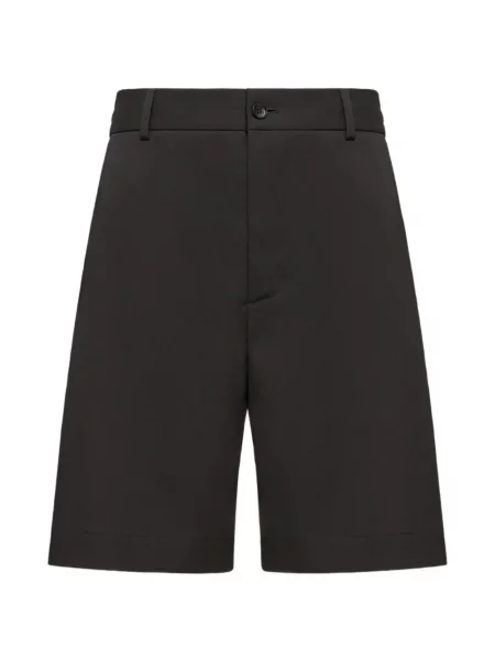 Cu centură pantaloni scurți Moncler negru
