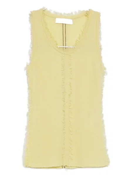 Vestă Cuddleup din cașmir galben