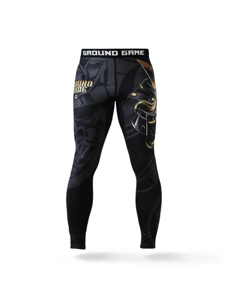 Legginsy do sportów walki Ground Game Oni Samurai czarne
